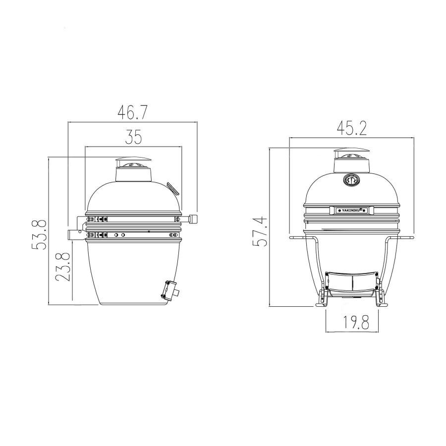 Yakiniku Kamado BBQ 11" Mini - Afbeelding 7