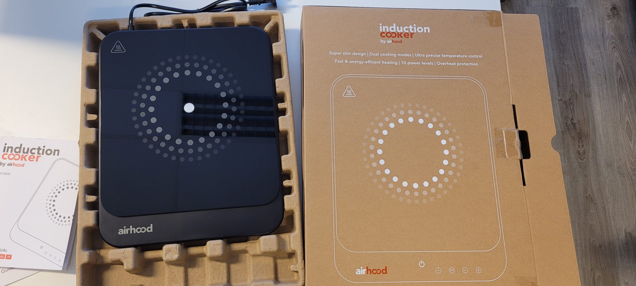 AirHood Draagbare Superdunne Inductiekookplaat | Showmodel - Afbeelding 3